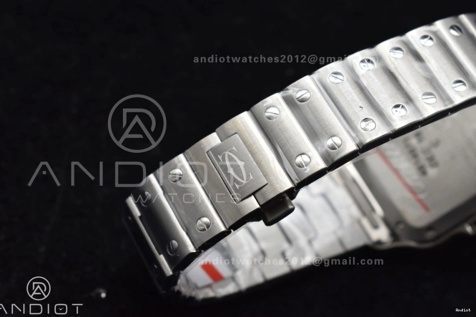 Bracelet BVF 35mm Edition de MIYOTA Dial on Cartier Best V2 9015 White 1:1 SS SS Santos SmartLinks 1207